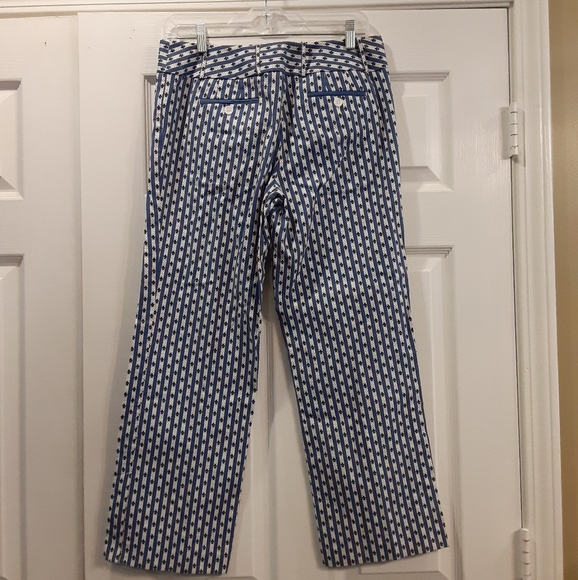 Ann Taylor Loft Navy Blue & White Pants Si… - Picture 5 of 7